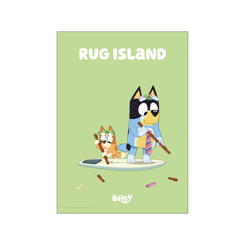Bluey - Rug Island — Art print by Bluey from Poster & Frame