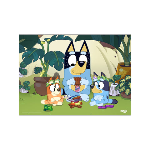 Bluey - Rug Island With Dad — Art print by Bluey from Poster & Frame