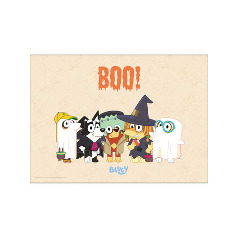 Bluey – Trick-or-Treat Crew — Art print by Bluey from Poster & Frame
