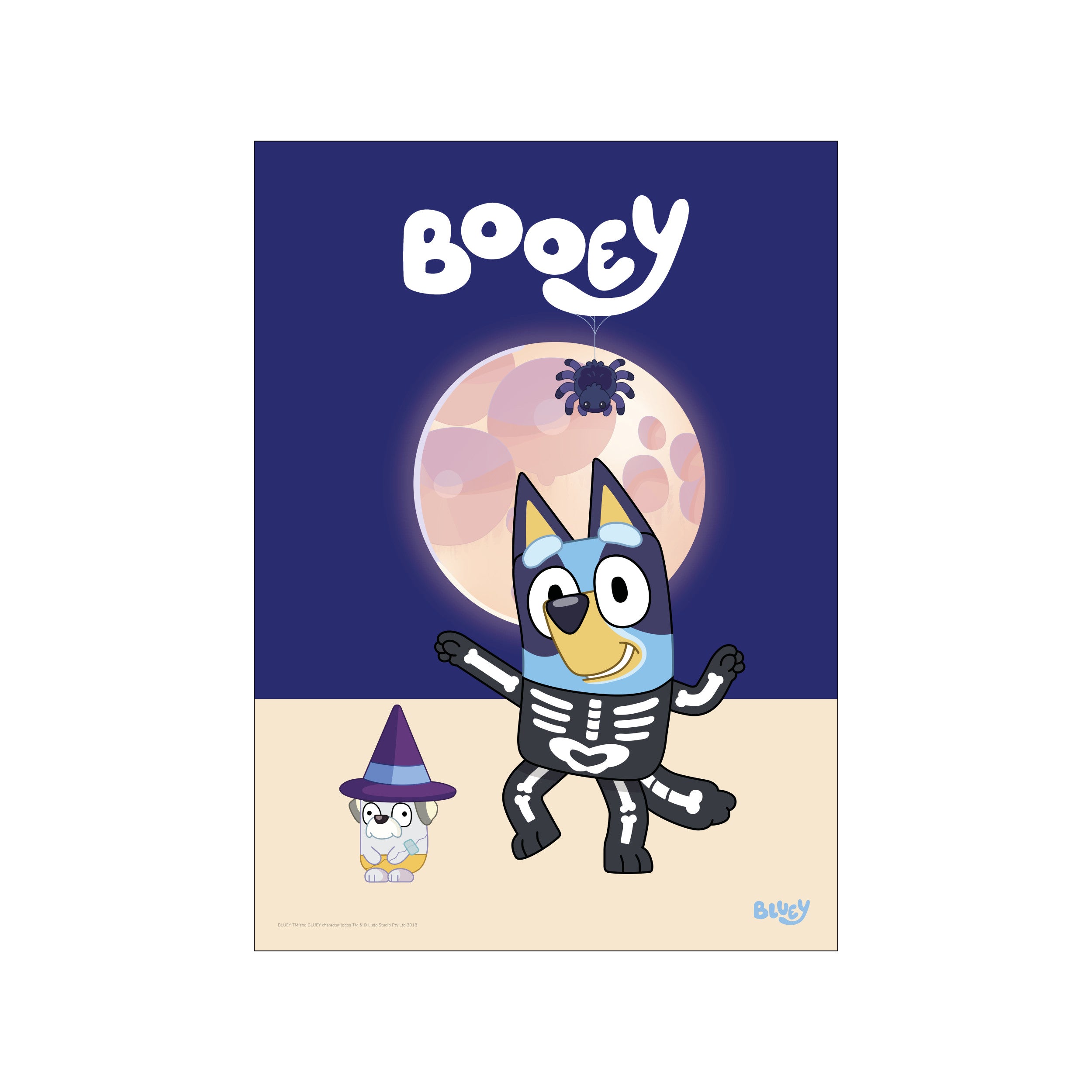 Bluey – Under the Moon – Poster & Frame Art Group