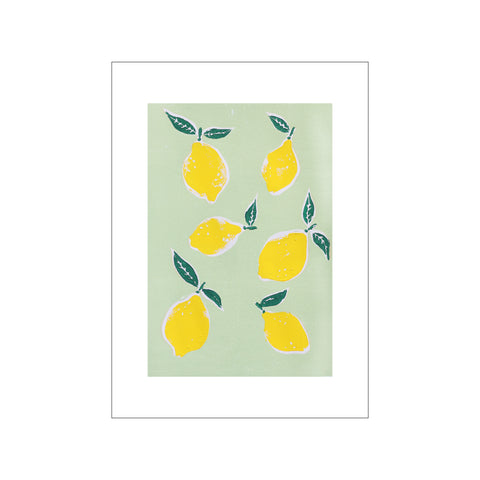 Green lemons — Art print by Camilla Bergqvist from Poster & Frame