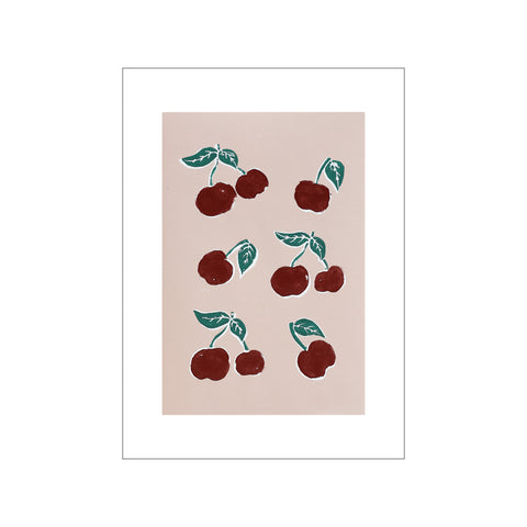 Pink cherries — Art print by Camilla Bergqvist from Poster & Frame