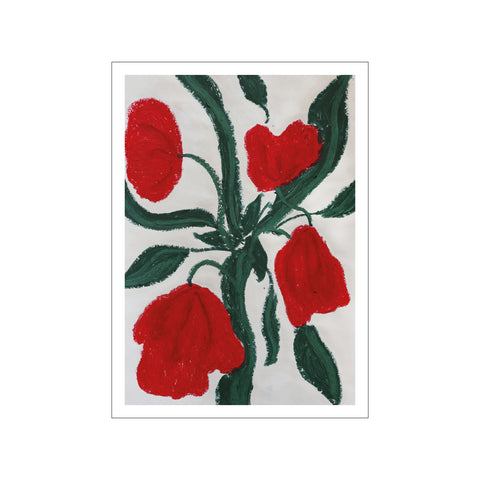 Red Garden — Art print by Camilla Bergqvist from Poster & Frame