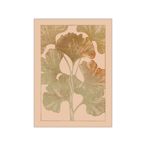 Golden Ginkgo Leaves — Art print by Casa Cartissi from Poster & Frame