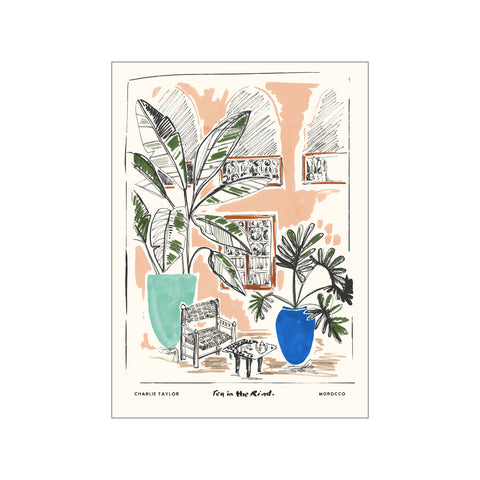 Tea in the Riad — Art print by Charlie Taylor from Poster & Frame