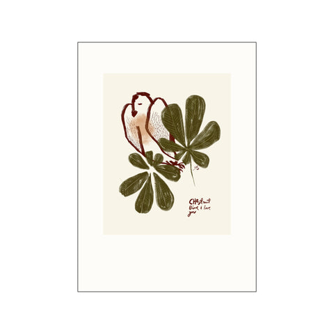 Chestnut Bird — Art print by Das Rotes Rabbit from Poster & Frame