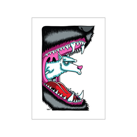Where the f##k am I? - Right — Art print by Copenhagen Poster from Poster & Frame