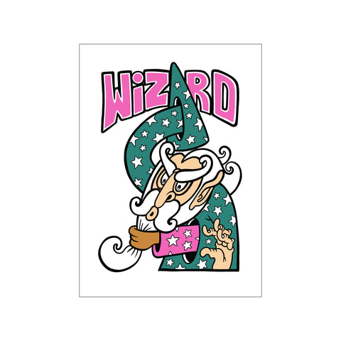 Wizard Wars - Left — Art print by Copenhagen Poster from Poster & Frame