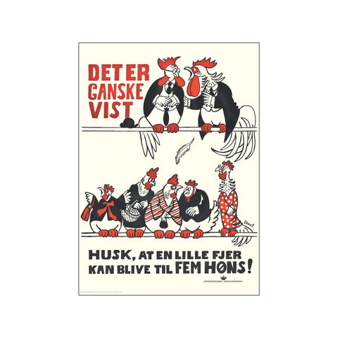 Det er Ganske Vist — Art print by Storm P from Poster & Frame