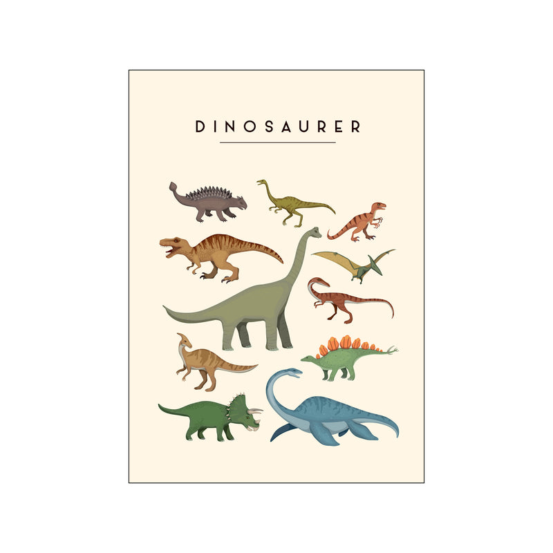 Dinosaurer Børneplakat - Art Card