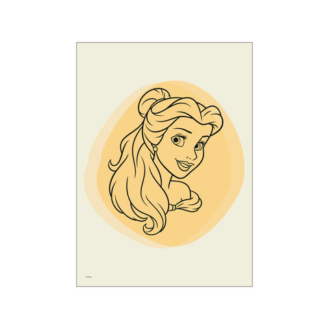 Disney – Belle Line Portrait — Art print by Disney from Poster & Frame