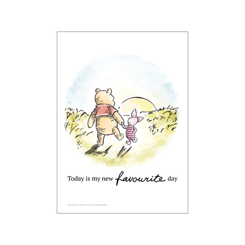 Winnie the Pooh - Friendship Sunset — Art print by Disney from Poster & Frame