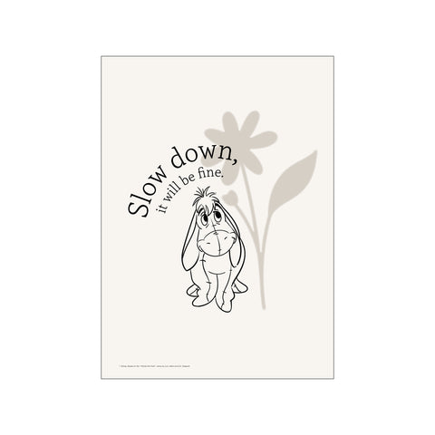 Disney's Eeyore Slow Down — Art print by Disney from Poster & Frame