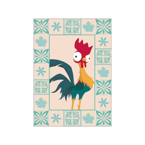 Disney - Hei Hei Floral Island — Art print by Disney from Poster & Frame