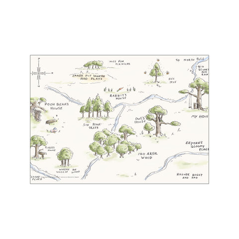 Disney's Hundred Acre Wood — Art print by Disney from Poster & Frame