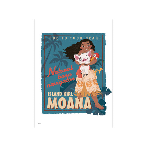 Disney - Island Girl Moana — Art print by Disney from Poster & Frame