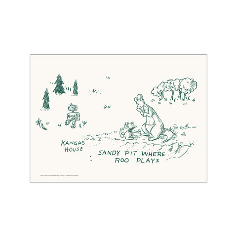 Disney - Kanga and Roo Sandy Pit — Art print by Disney from Poster & Frame