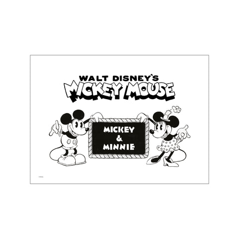 Mickey & Minnie – Chalkboard — Art print by Disney from Poster & Frame
