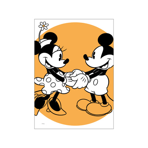 Mickey & Minnie – Holding Hands — Art print by Disney from Poster & Frame