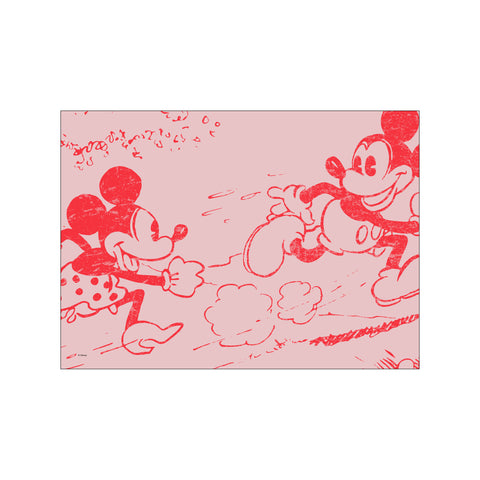 Mickey & Minnie – Running Free — Art print by Disney from Poster & Frame
