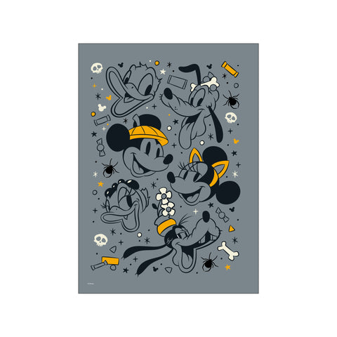 Disney - Mickey Mouse and Friends – Halloween Faces — Art print by Disney from Poster & Frame