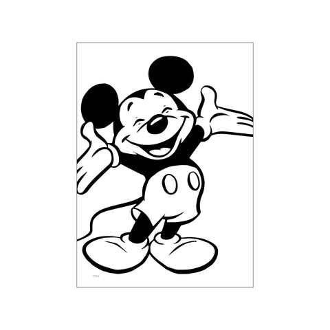 Mickey Mouse – Arms Wide Open — Art print by Disney from Poster & Frame