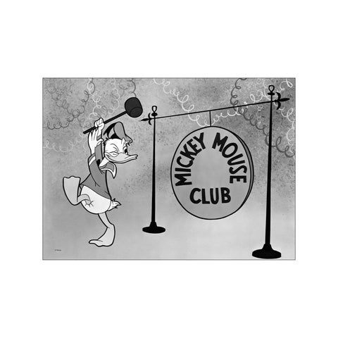 Donald Duck and Gong — Art print by Disney from Poster & Frame