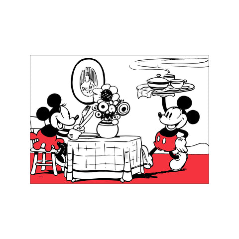 Mickey Mouse – Dinner Date — Art print by Disney from Poster & Frame