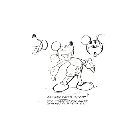 Mickey Mouse – Drawing Sheet — Art print by Disney from Poster & Frame