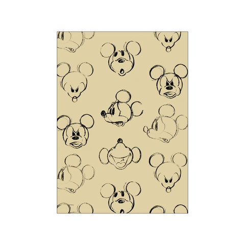 Mickey Mouse – Faces Pattern — Art print by Disney from Poster & Frame