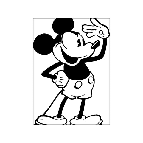 Mickey Mouse – Joyful Pose — Art print by Disney from Poster & Frame