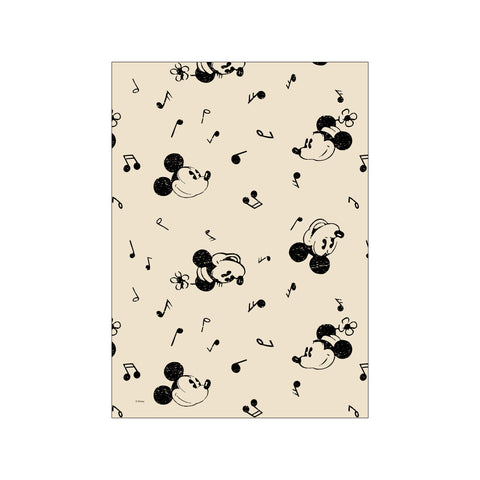 Mickey Mouse – Musical Pattern — Art print by Disney from Poster & Frame