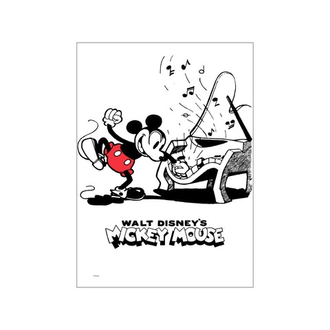 Mickey Mouse – Piano Chaos — Art print by Disney from Poster & Frame