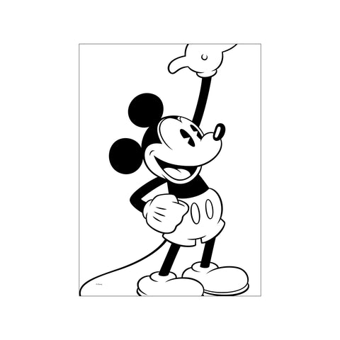 Mickey Mouse – Pointing Proudly — Art print by Disney from Poster & Frame
