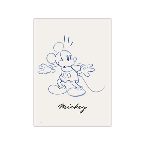 Mickey Mouse Startled – Sketch — Art print by Disney from Poster & Frame