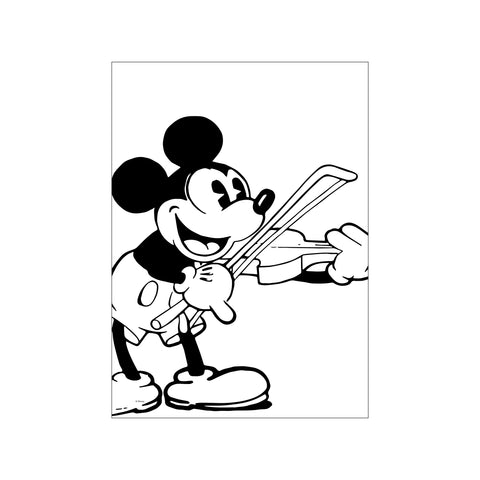 Mickey Mouse – Violin Vibe — Art print by Disney from Poster & Frame