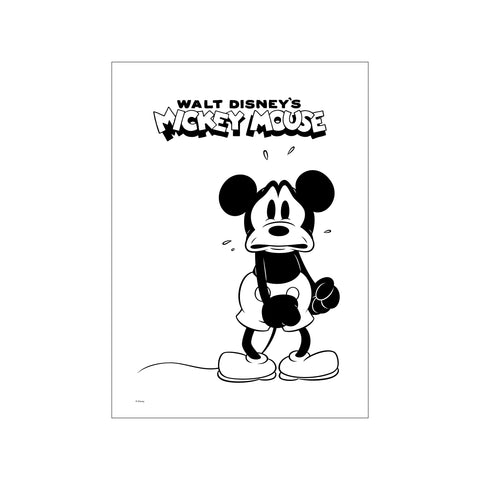 Mickey Mouse – Worried Look — Art print by Disney from Poster & Frame