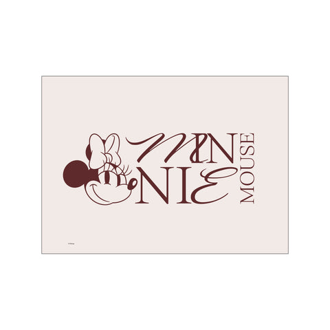 Minnie Mouse – Bold Letters — Art print by Disney from Poster & Frame