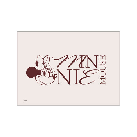 Minnie Mouse – Bold Letters — Art print by Disney from Poster & Frame