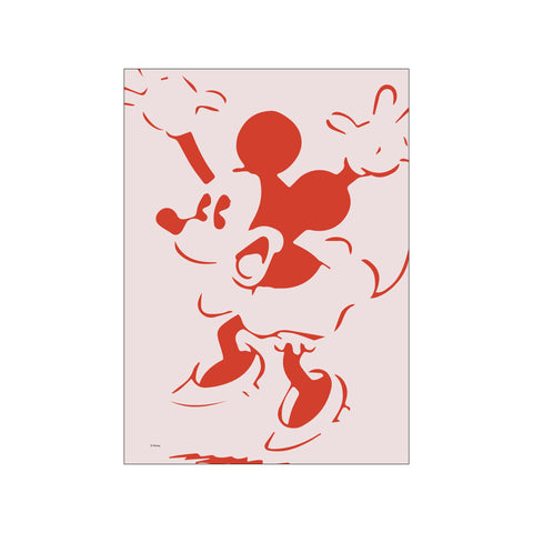 Minnie Mouse – Bold Red Silhouette — Art print by Disney from Poster & Frame