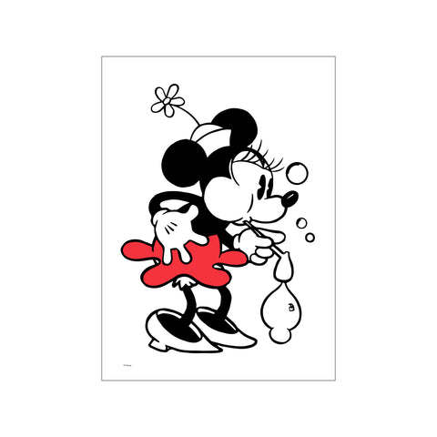Minnie Mouse – Bubble Play — Art print by Disney from Poster & Frame