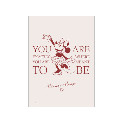Minnie Mouse – Joyful Words — Art print by Disney from Poster & Frame