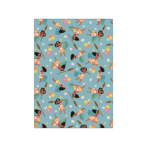 Disney - Moana Floral Pattern — Art print by Disney from Poster & Frame