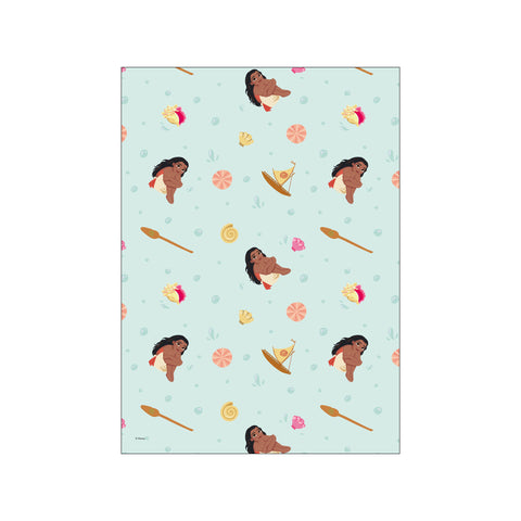 Disney - Moana Ocean Pattern — Art print by Disney from Poster & Frame