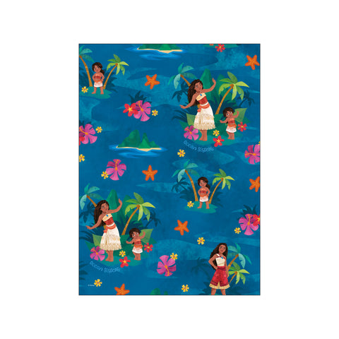 Disney Moana Ocean Sisters Pattern — Art print by Disney from Poster & Frame