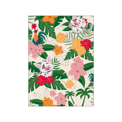 Disney - Pua and Hei Hei Tropical Joy — Art print by Disney from Poster & Frame