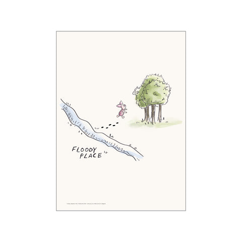Disney's Piglet at Floody Place — Art print by Disney from Poster & Frame