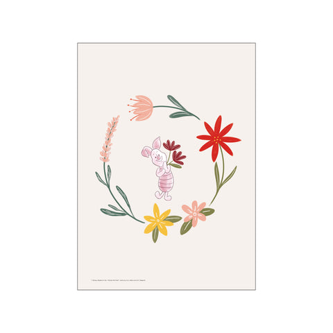Disney's Piglet – Flower Ring — Art print by Disney from Poster & Frame