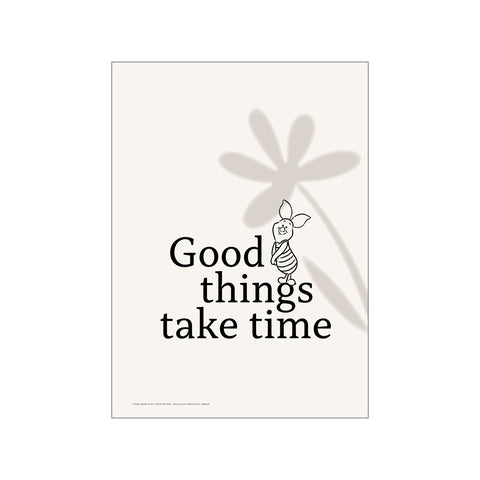 Disney's Piglet Good Things Time — Art print by Disney from Poster & Frame