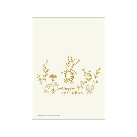 Disney - Piglet Looking for Haycorns — Art print by Disney from Poster & Frame